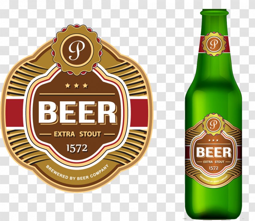 Beer Bottle Label - HD Material Transparent PNG