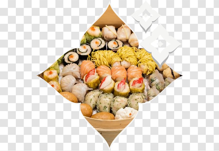 Dim Sum Sushi Food Hors D'oeuvre Canapé - Dish Transparent PNG