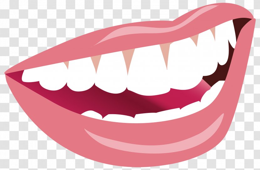 Mouth Lip Smile Clip Art - Flower - Smiling Cliparts Transparent PNG