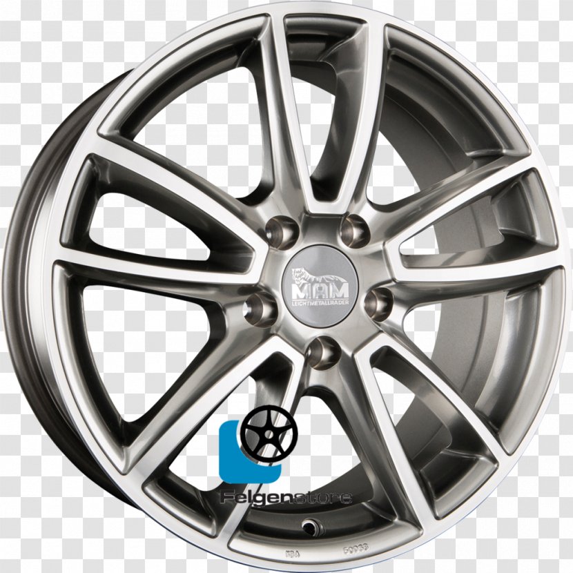 Alloy Wheel Car Hubcap Spoke Tire - Automotive Transparent PNG