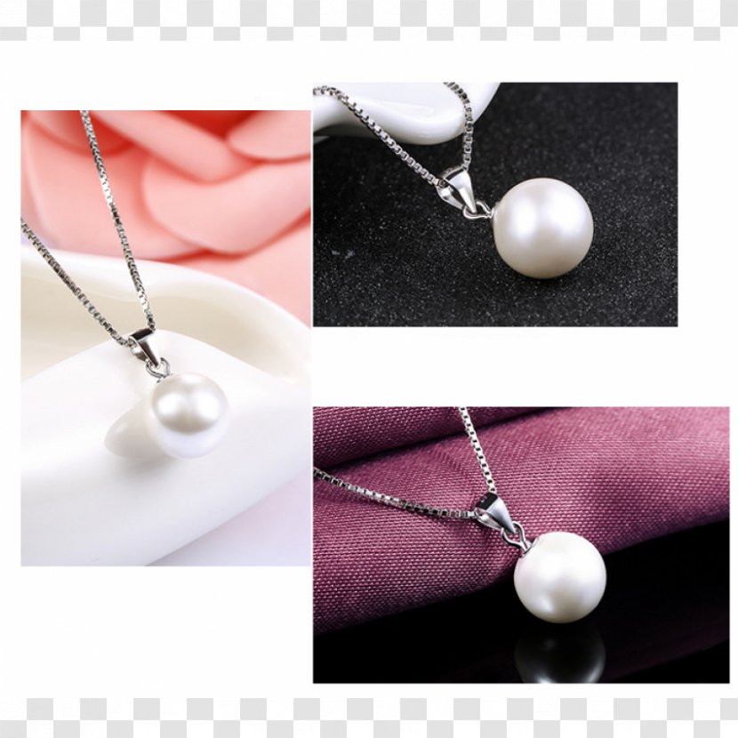 Pearl Earring Silver Necklace Jewellery Transparent PNG