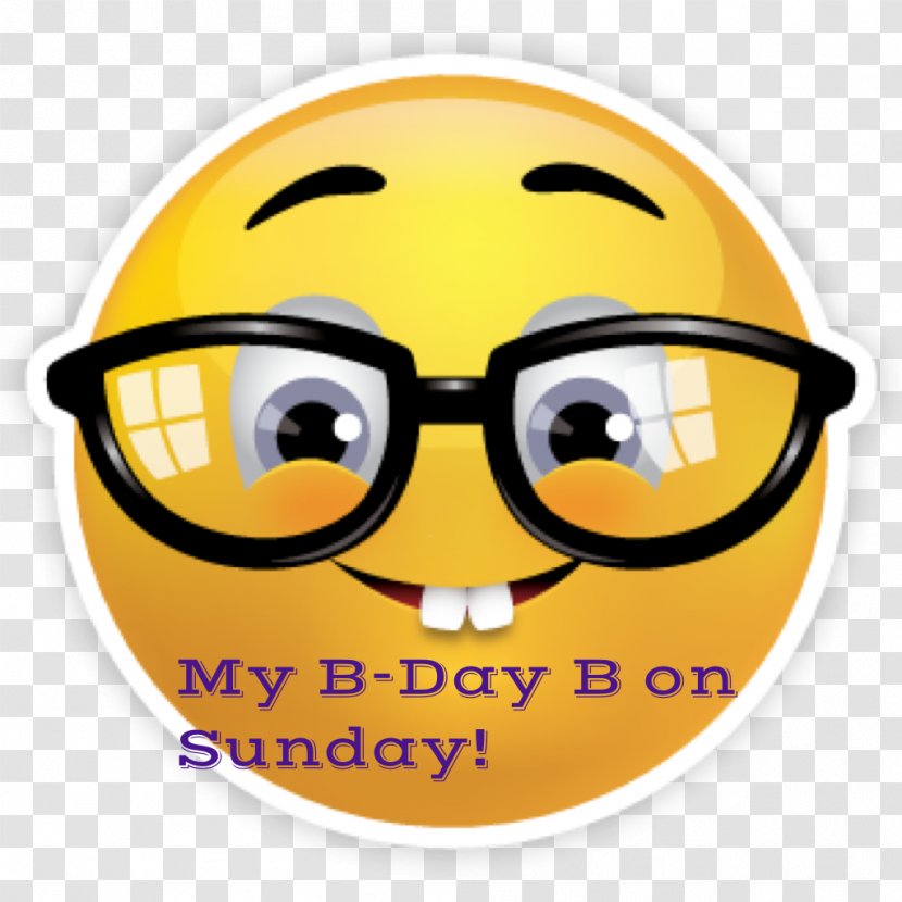 Smiley Emoticon Nerd Geek - Emoji Transparent PNG