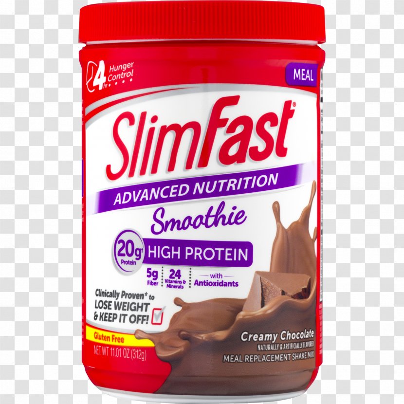 Smoothie Milkshake Cream Drink Mix SlimFast - Slimfast - Chocolate Transparent PNG