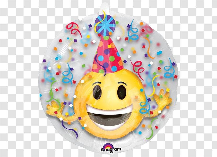 Balloon Party Hat Birthday Emoticon - Gas - Homero Transparent PNG