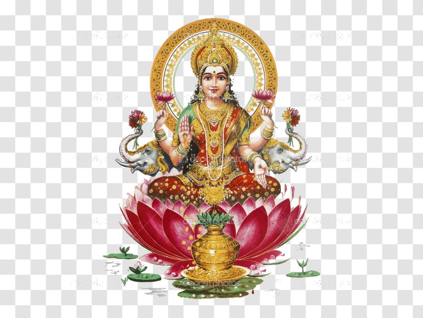 Lakshmi Ganesha Kali Kamalatmika Devi - Wealth Transparent PNG
