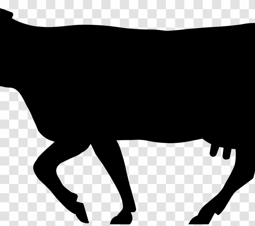 Angus Cattle Beef Jersey English Longhorn Ox - Mammal - Silhouette Transparent PNG