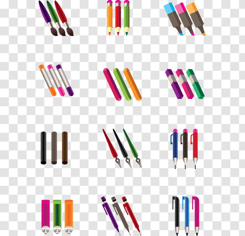 Paintbrush Marker Pen Clip Art - A Variety Of Transparent PNG