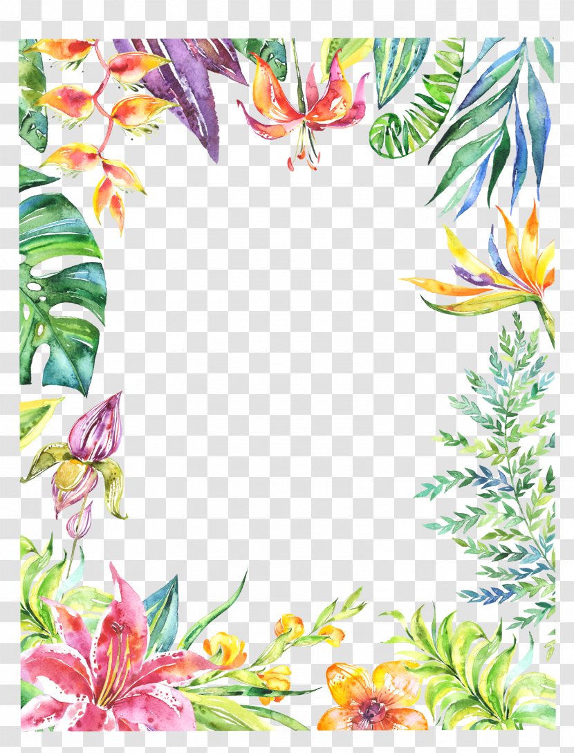 Watercolor: Flowers Watercolor Painting Floral Design - Poster - Botanical Transparent PNG