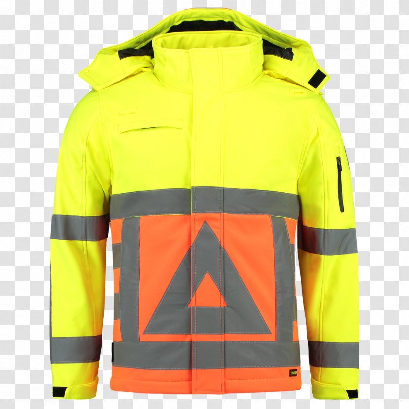 Jacket Workwear Hard Hats Traffic Guard Softshell - Soft Yellow Transparent PNG
