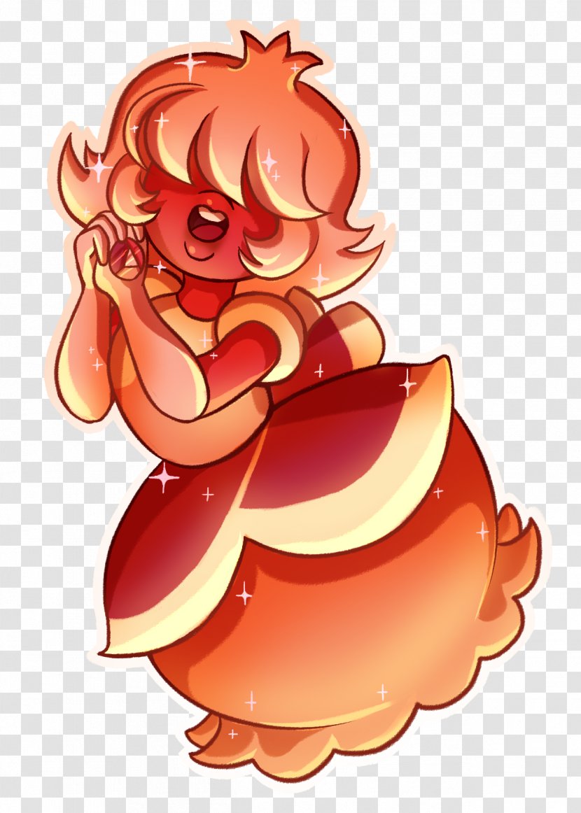 Sapphire Padparadscha Fan Art Drawing - Silhouette - Eslimi Transparent PNG