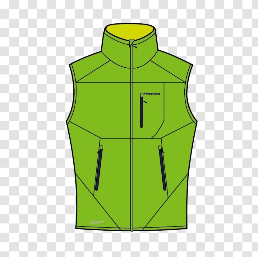 Gilets Green Sleeve Jacket - Clothing Transparent PNG