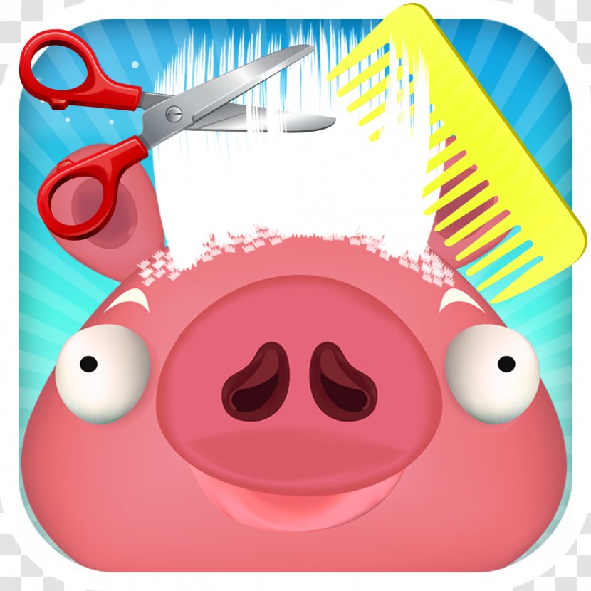 Pig Hair Salon Game Hairstyle Hairdresser - Beauty Parlour Transparent PNG