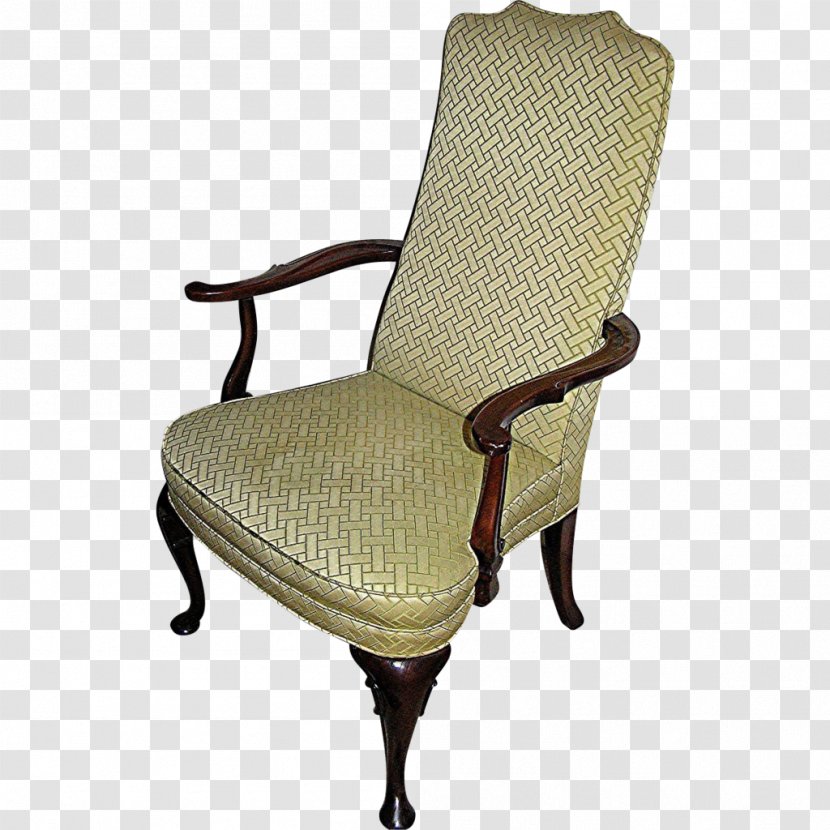 Queen Anne Style Furniture Wing Chair Recliner - Wicker Transparent PNG