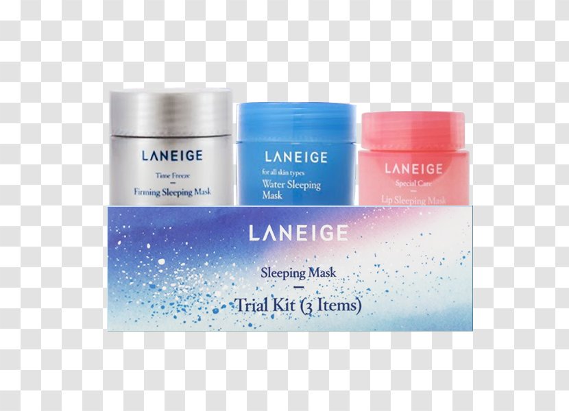 LANEIGE Water Sleeping Mask Lip Perfect Renew Regenerator Good Night Kit - Skin Care - Sleep Transparent PNG