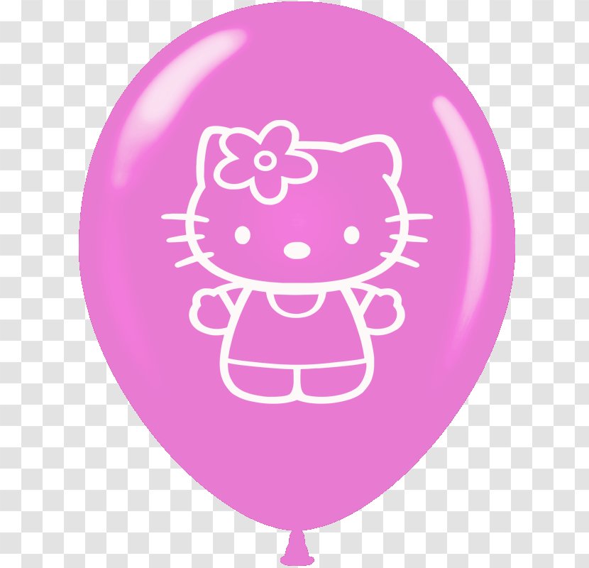 Hello Kitty Sticker Decal - Wall - Gas Balloon Transparent PNG