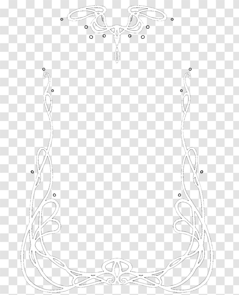 White Line Art Font - Black - Design Transparent PNG