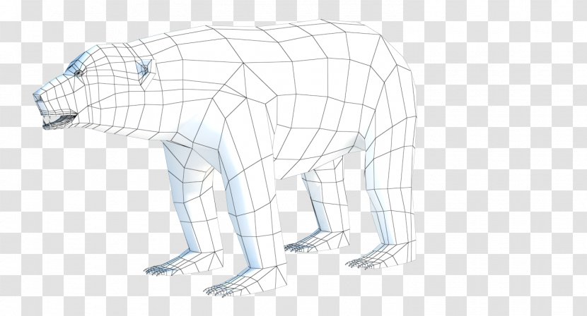 Polar Bear Sketch Product Design - Carnivoran Transparent PNG