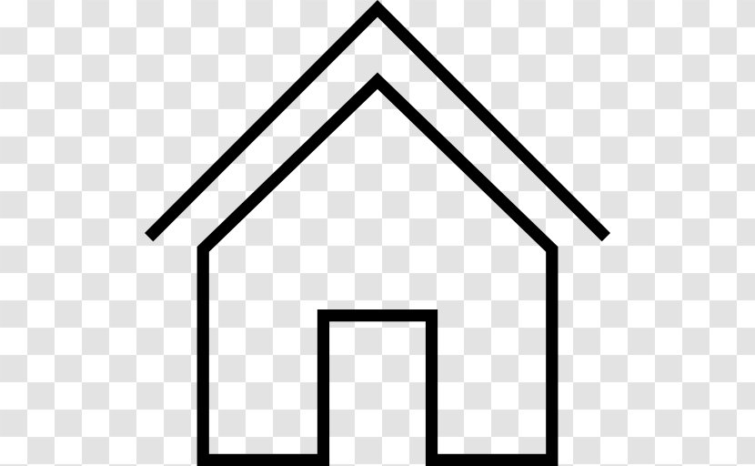 House Button Home - Black And White Transparent PNG