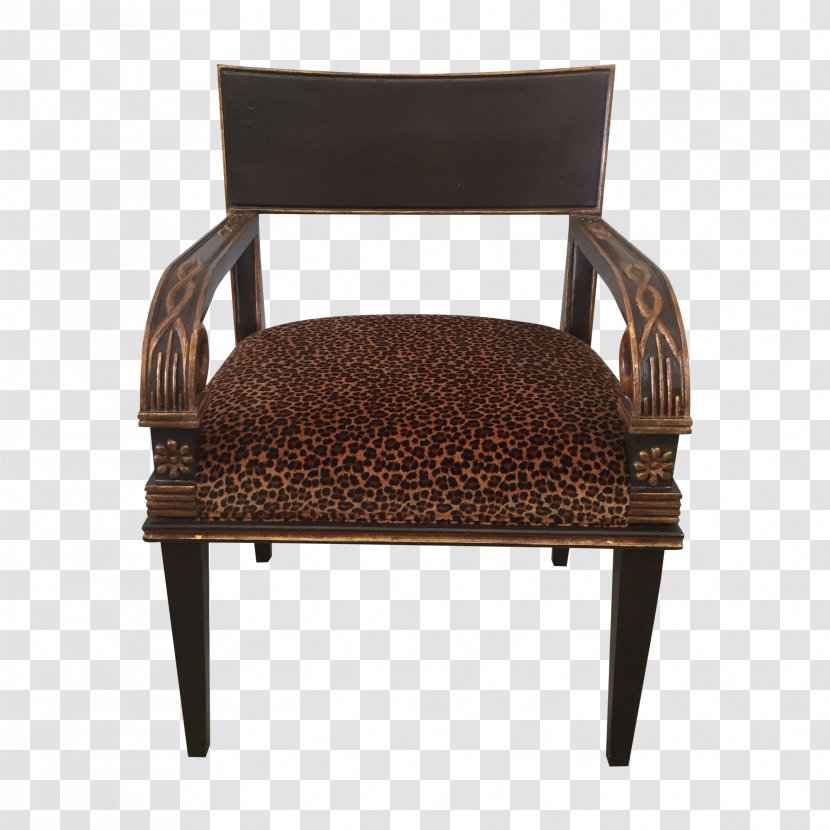 Chair /m/083vt Product Design Wood Armrest - Leopard Print Transparent PNG
