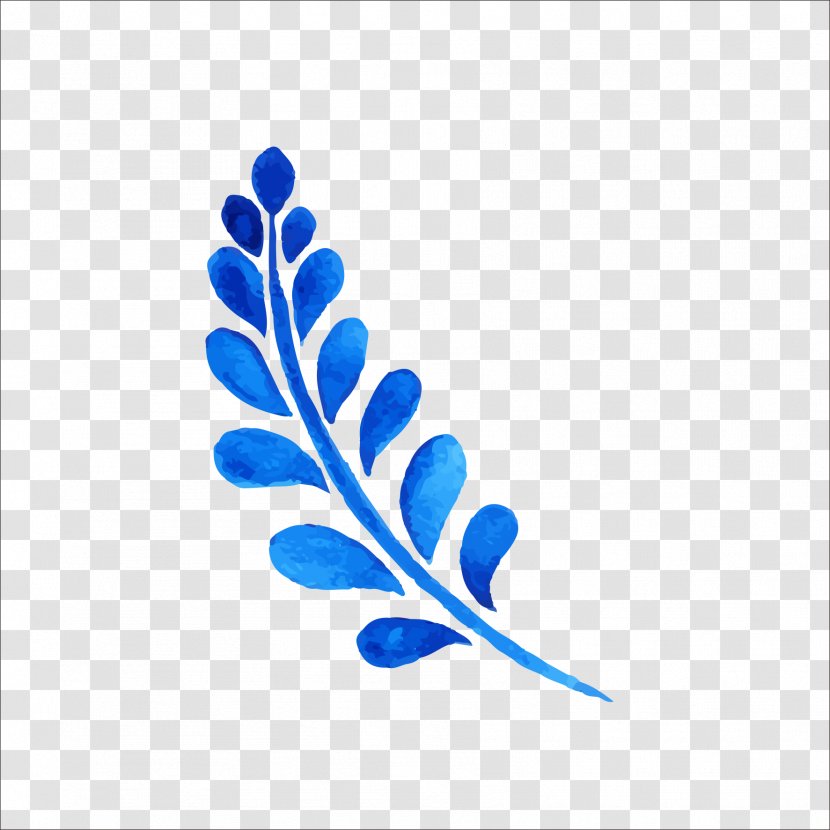 Olive Branch - Tree - Blue Transparent PNG