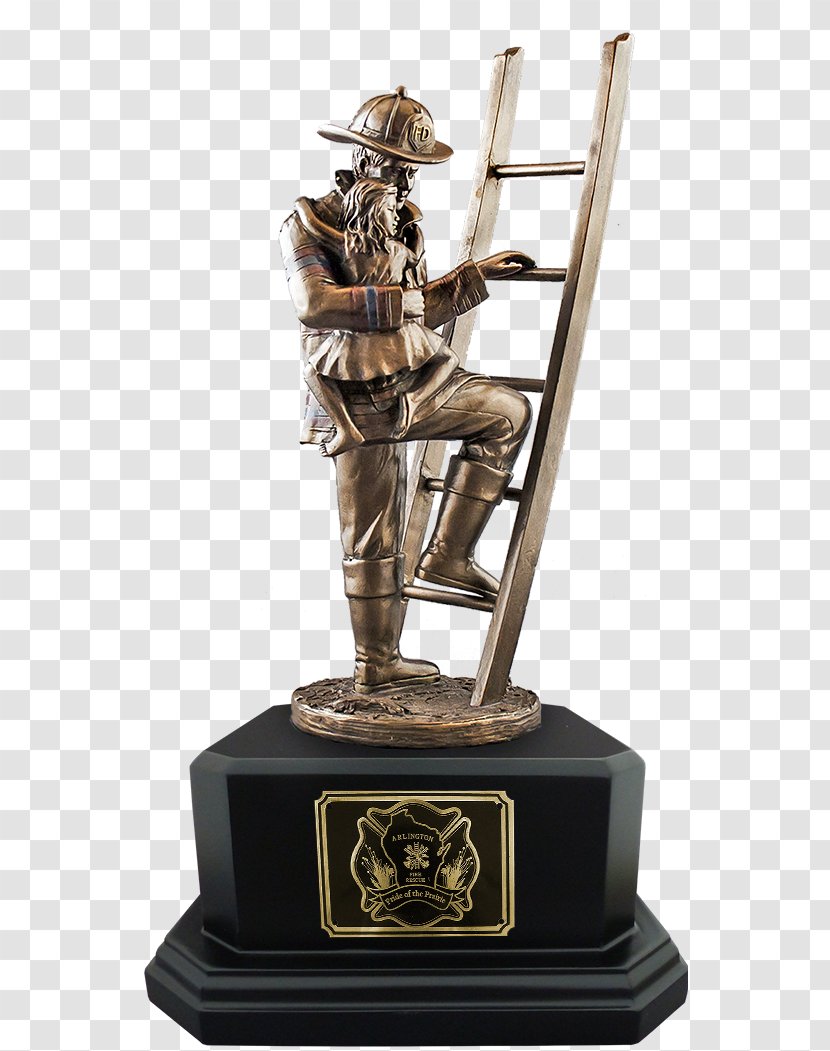 Fallen Firefighters Memorial Bronze Sculpture Statue - Code - Firefighter Transparent PNG