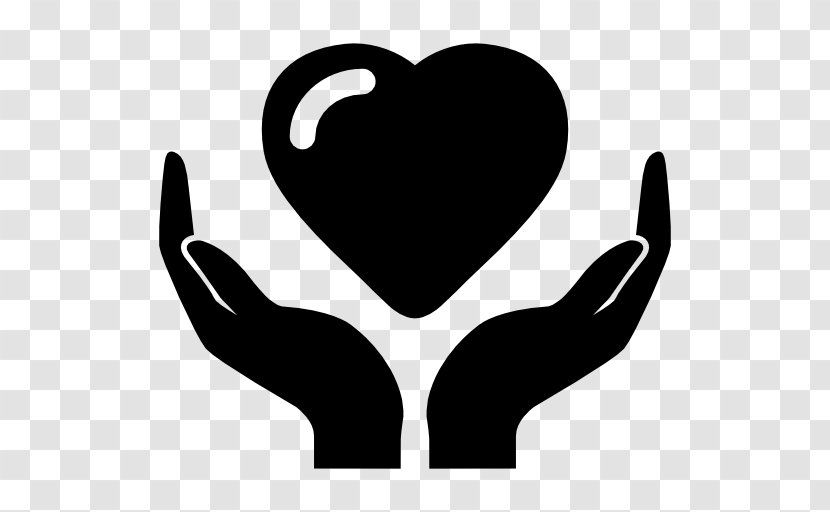 Hand Heart Share Icon - Silhouette - Tmall Double Eleven Transparent PNG