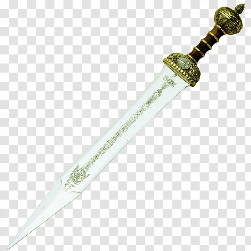 Ancient Rome Gladius Weapon Spatha Gladiator - Sword Transparent PNG