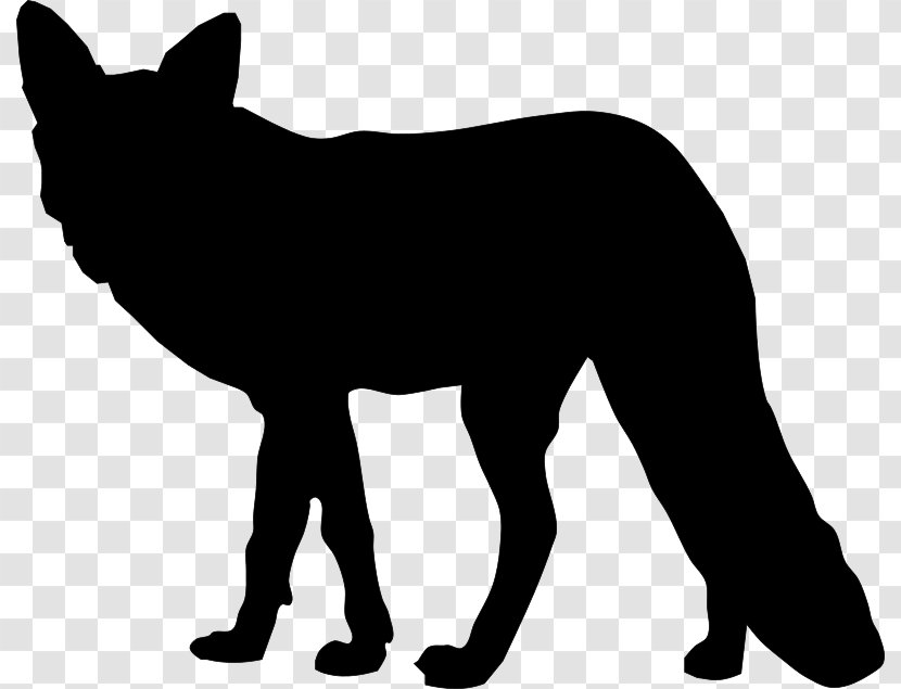 Silhouette Drawing Fox Clip Art - News - Animal Silhouettes Transparent PNG