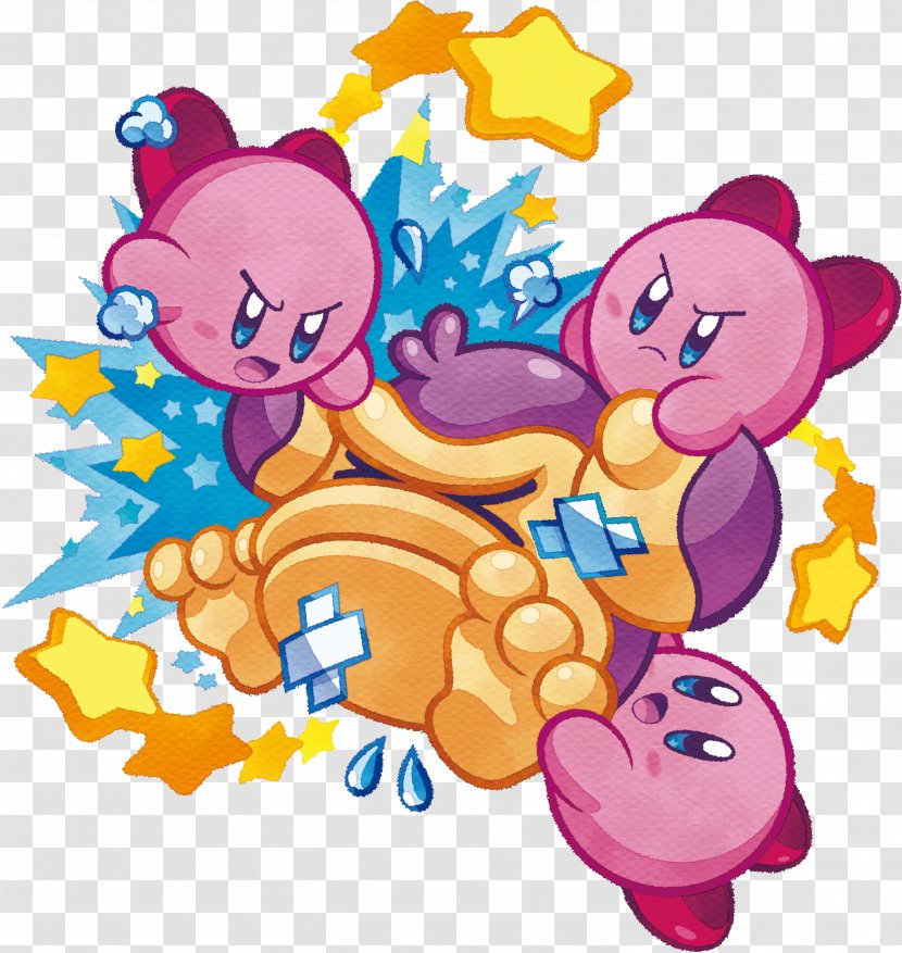 Kirby Mass Attack Kirby's Epic Yarn Super Star Ultra 64: The Crystal Shards Return To Dream Land - Nintendo Transparent PNG