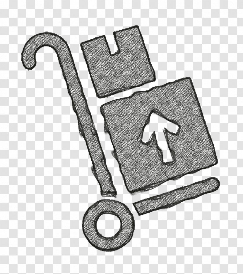 Logistics Delivery Icon Transport Packages On A Trolley - Symbol - Vehicle Transparent PNG