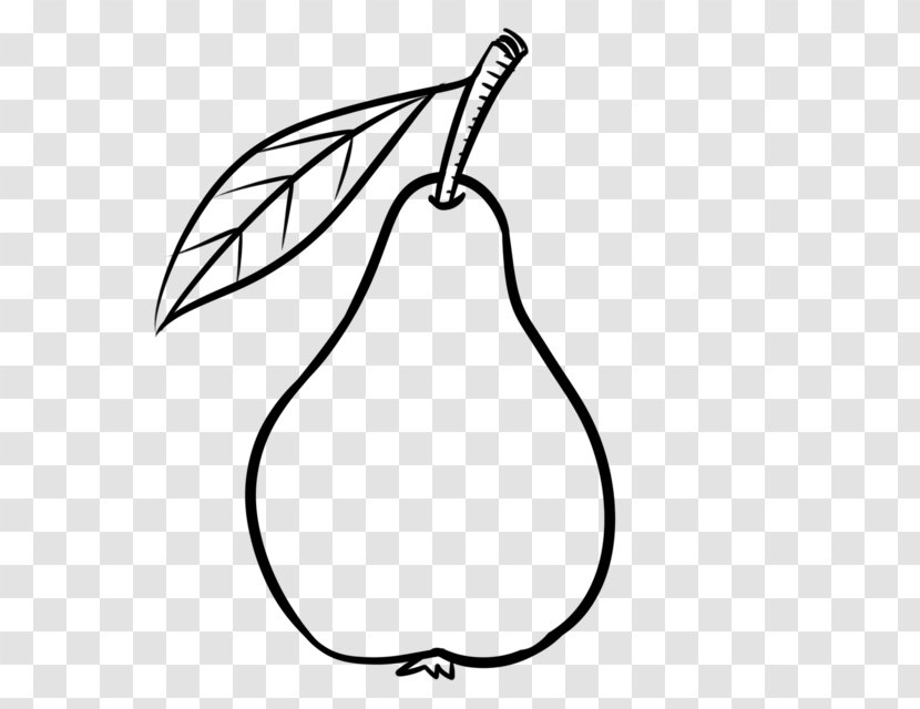 Tree Drawing - Fruit - Blackandwhite Line Art Transparent PNG