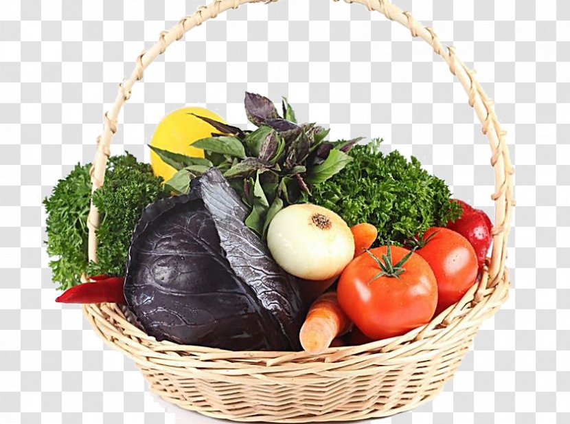 Vegetable Vegetarian Cuisine Fruit Basket Auglis - Farmers Market - High-definition Transparent PNG