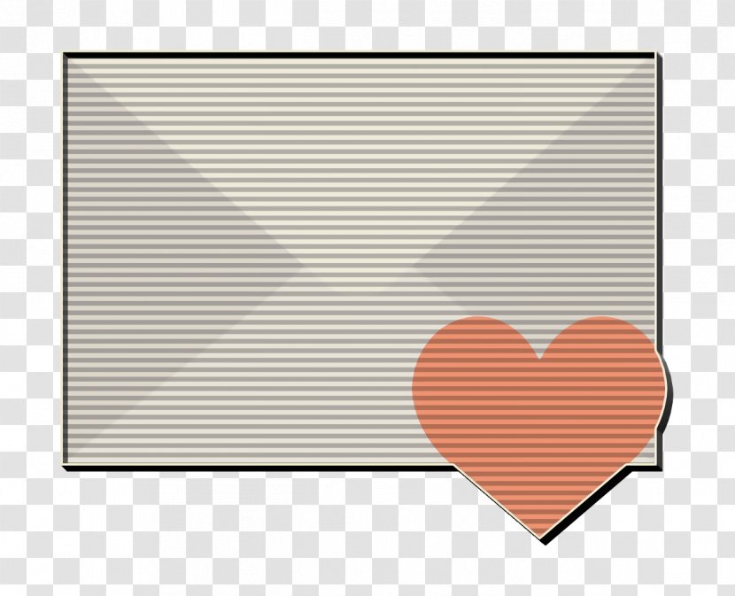 Mail Icon Interaction Assets - Orange - Peach Paper Transparent PNG