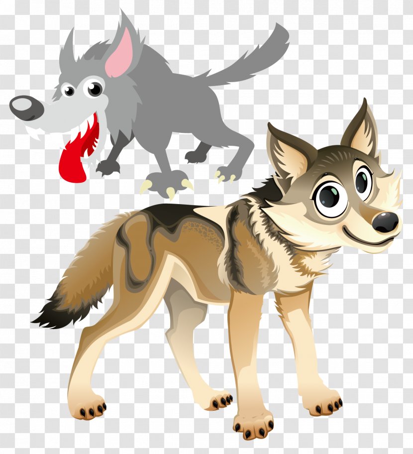 Gray Wolf Animal Illustration - Carnivoran - Cartoon Transparent PNG
