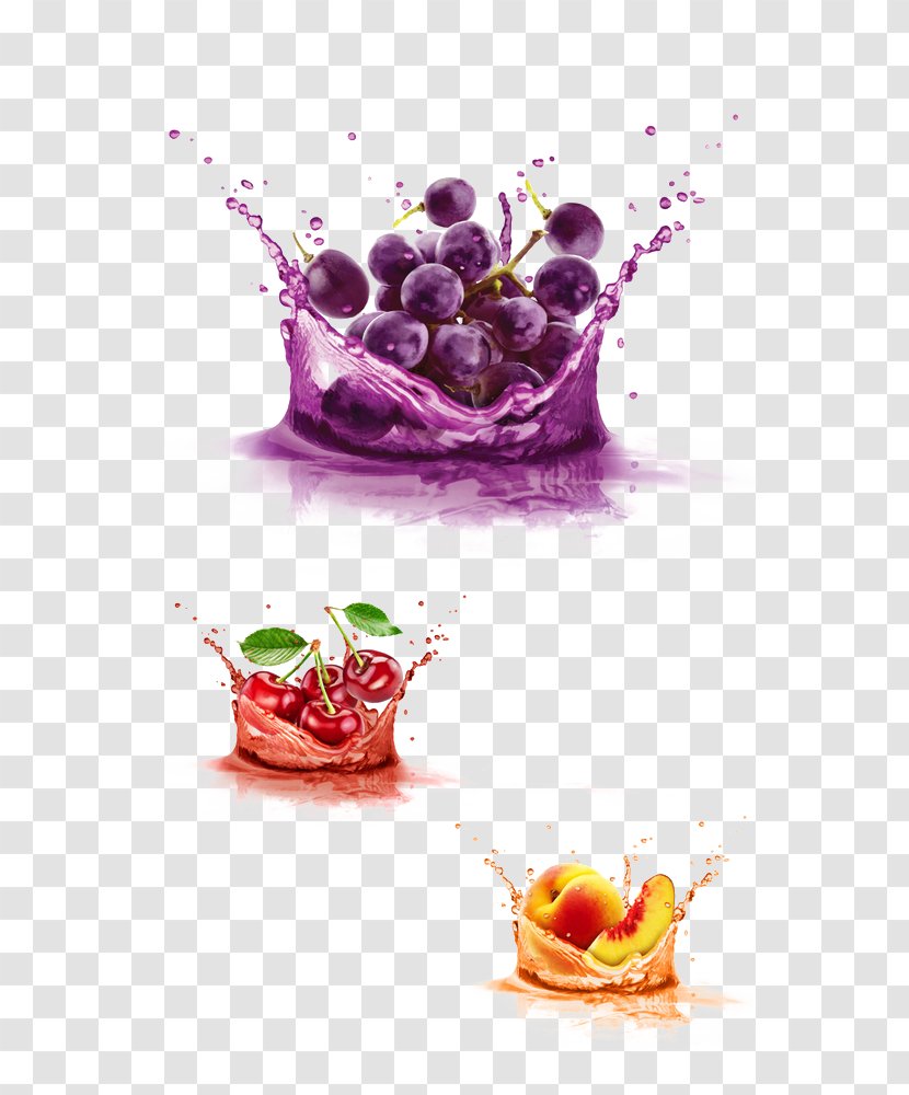 Red Wine Juice Grape Fruit - Food - Purple Grapes Transparent PNG