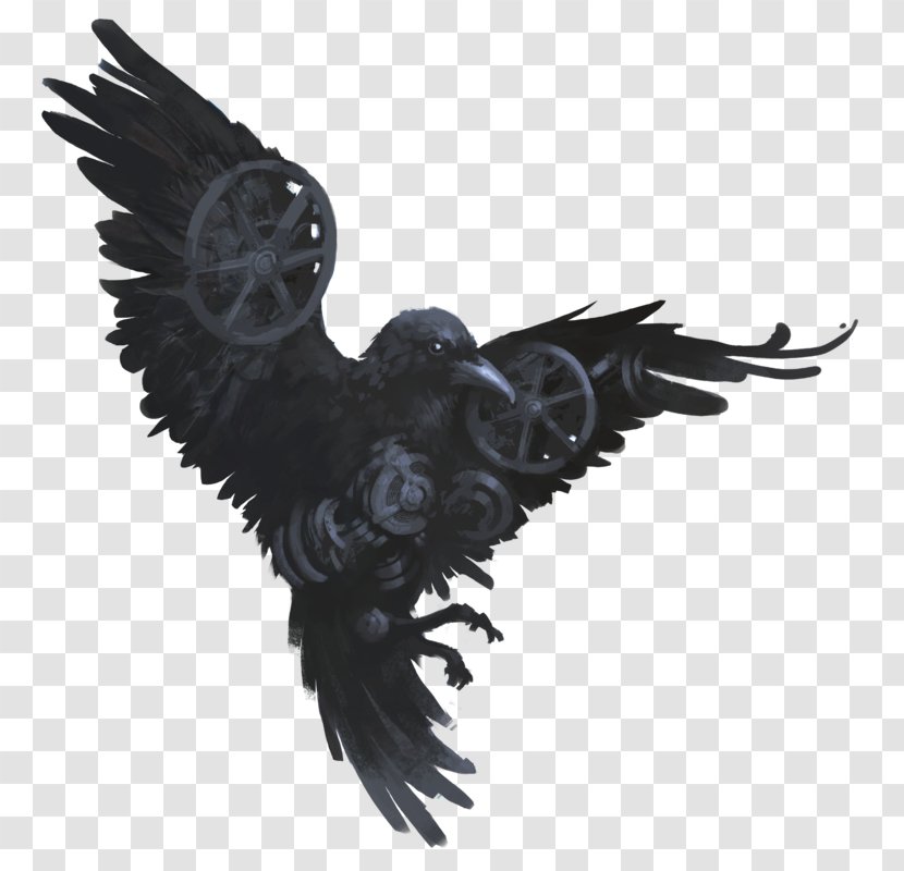 Common Raven Drawing Bird YouTube - Beak Transparent PNG
