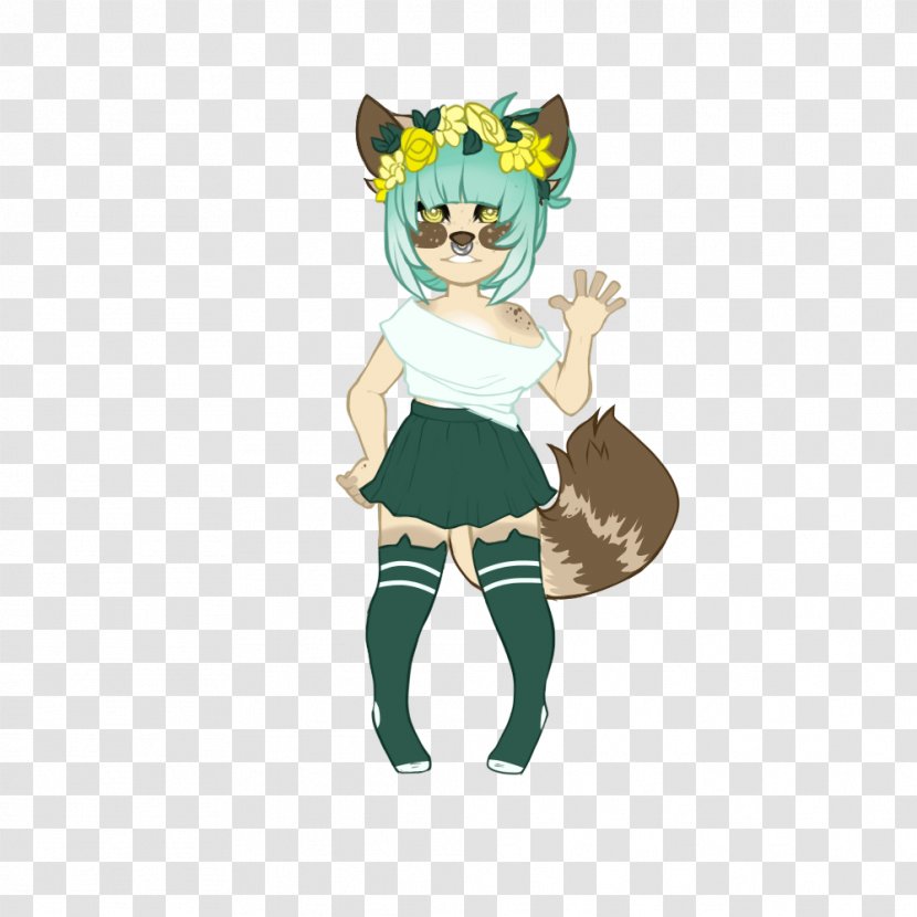 Cat Costume Cartoon Tail Character - Watercolor Transparent PNG