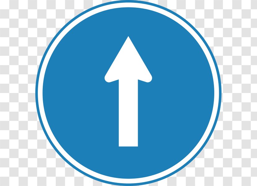 Traffic Sign Road Drawing Information - Electric Blue - Escalator Transparent PNG