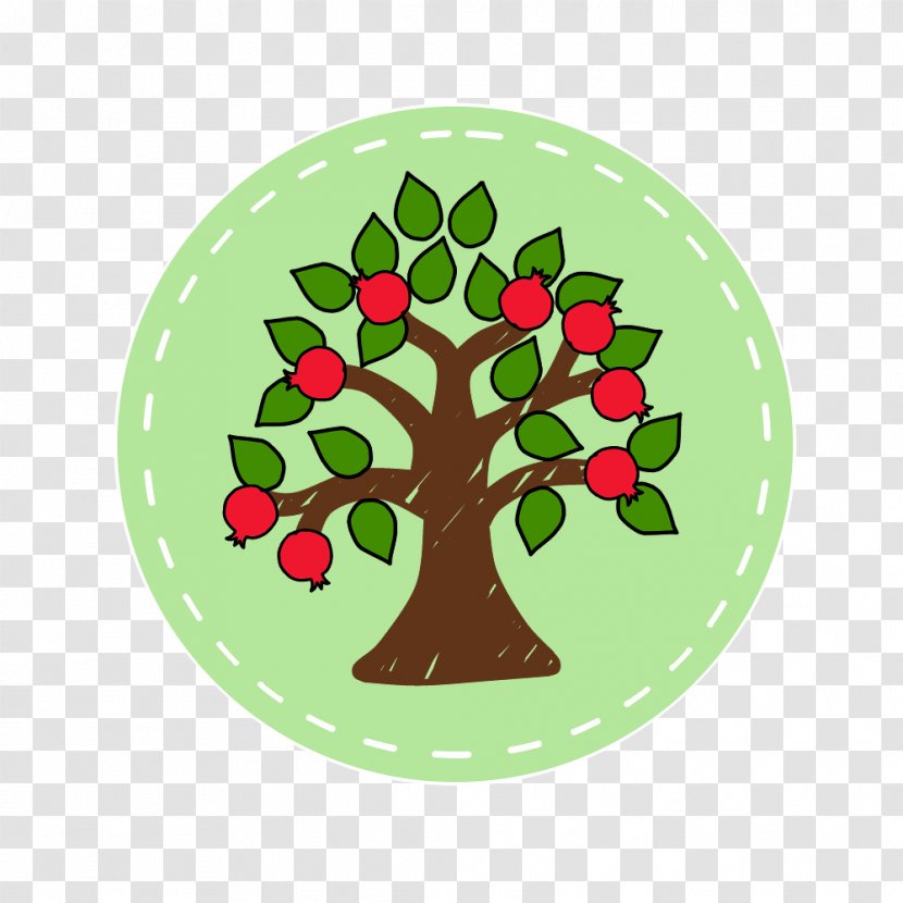 Holly Christmas Tree Decoration Ornament - Leaf - Pomegranate Transparent PNG