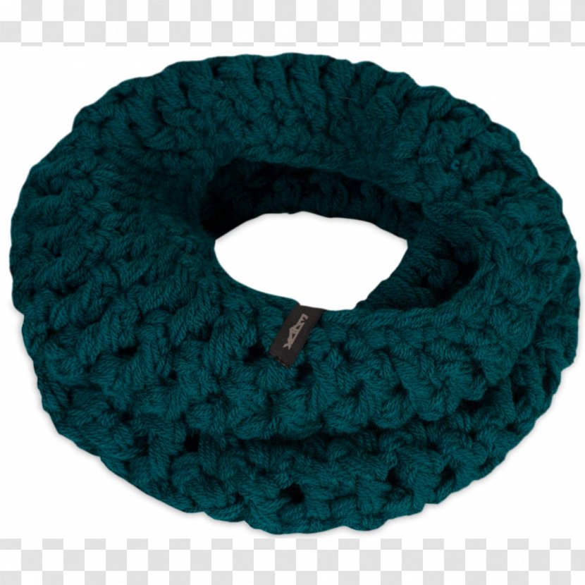 Scarf Wool Crochet Neckerchief Turquoise Transparent PNG