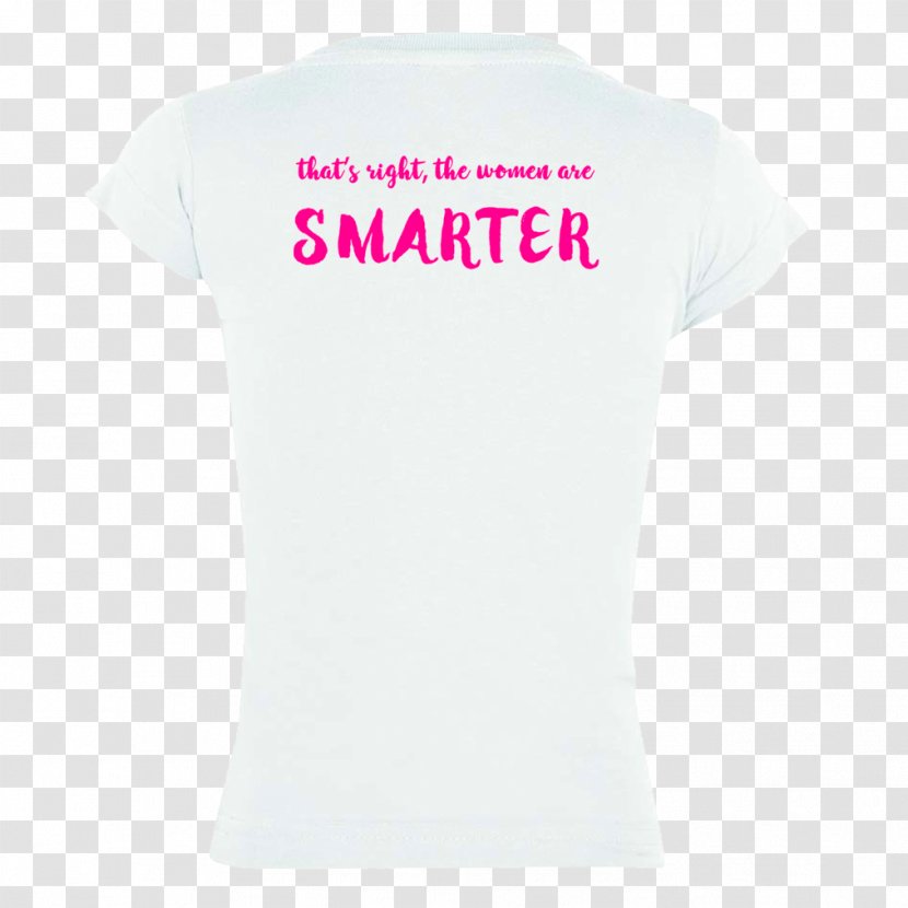 T-shirt Man Smart (Woman Smarter) Logo Sleeve Font - Silhouette - Youth Back Transparent PNG