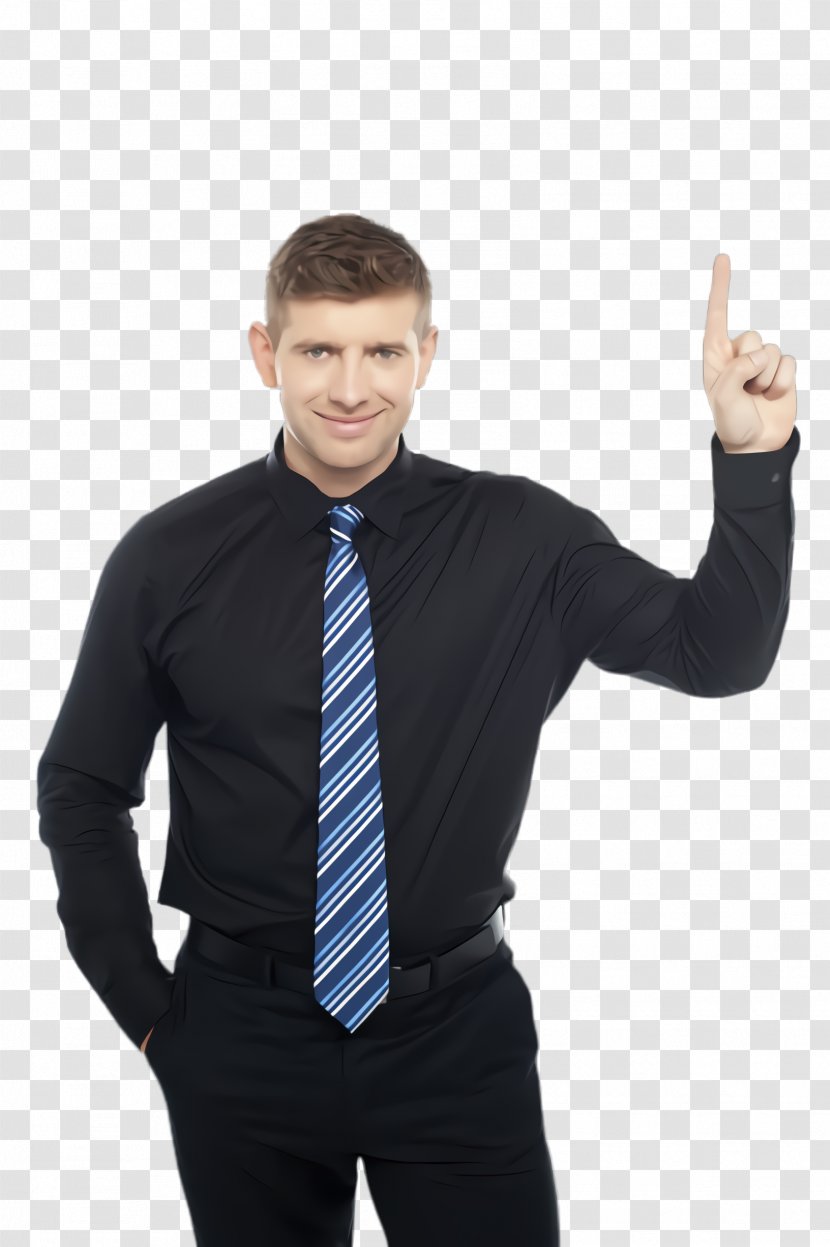 Standing Gesture Arm Suit Finger - Businessperson Gentleman Transparent PNG
