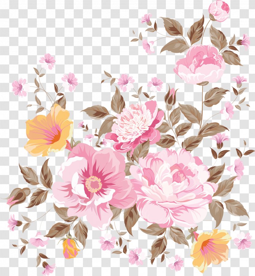 Floral Design Drawing Watercolor Painting - Artificial Flower Transparent PNG