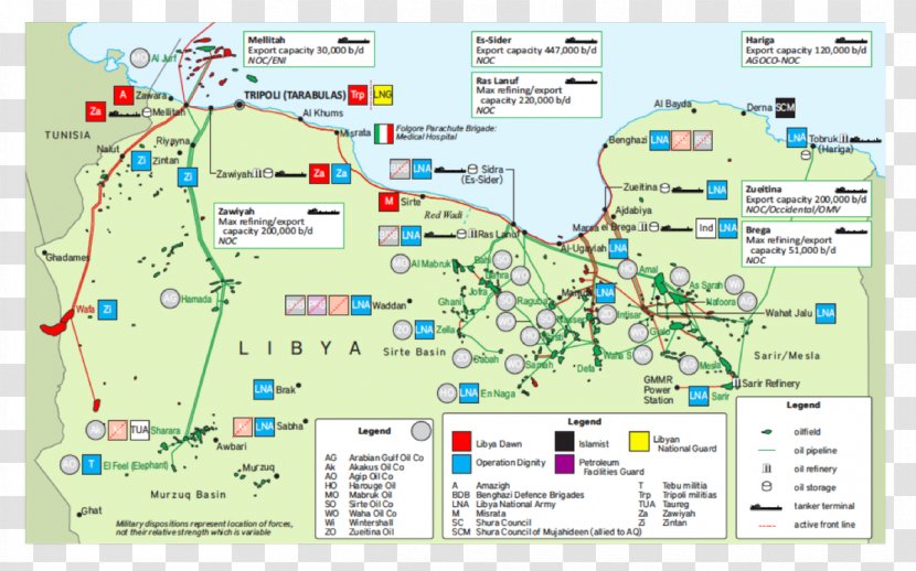 Libya Sarir Field Oil Refinery Map Petroleum - Industry Transparent PNG