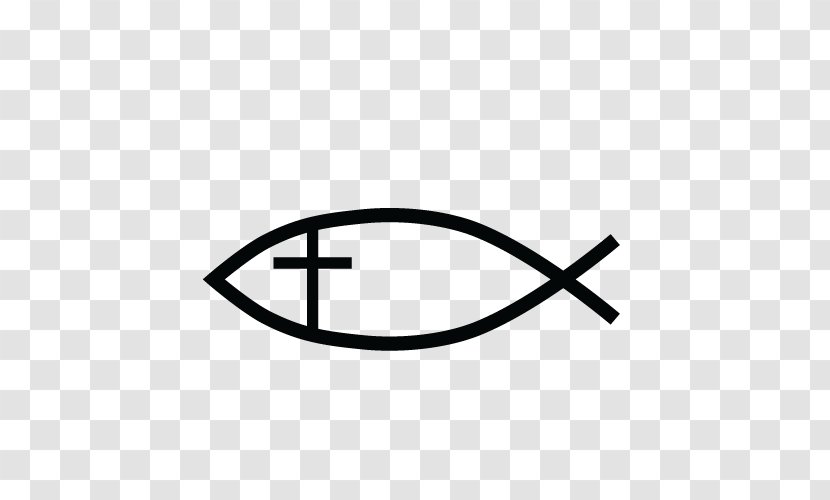 Ichthys Christian Cross Symbolism Christianity - Black Transparent PNG