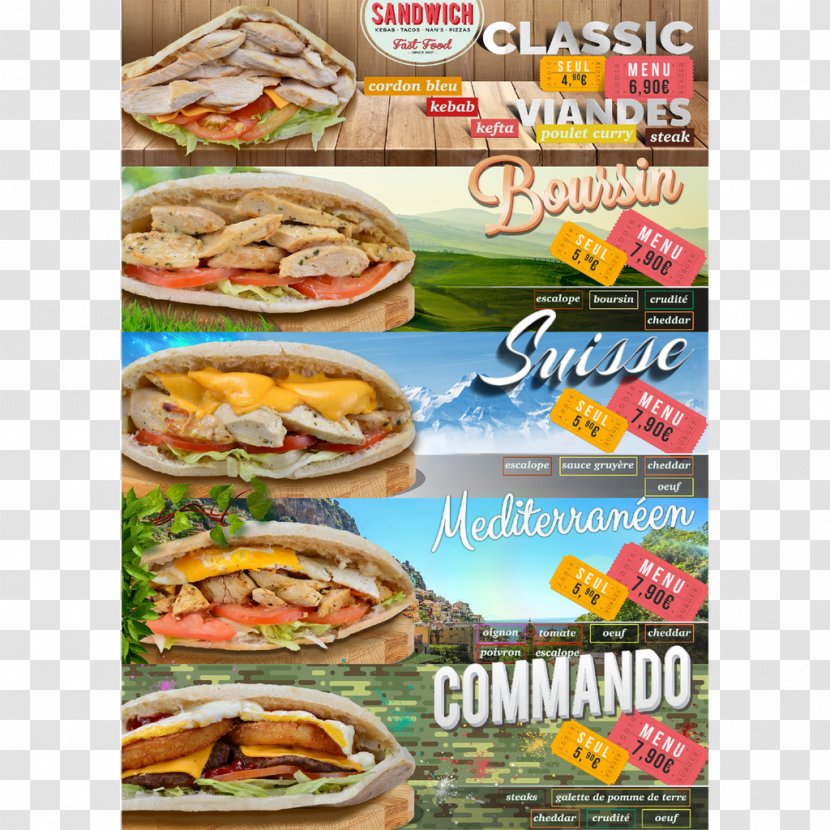 Fast Food Sandwich Hamburger Junk Biggy Burger Transparent PNG