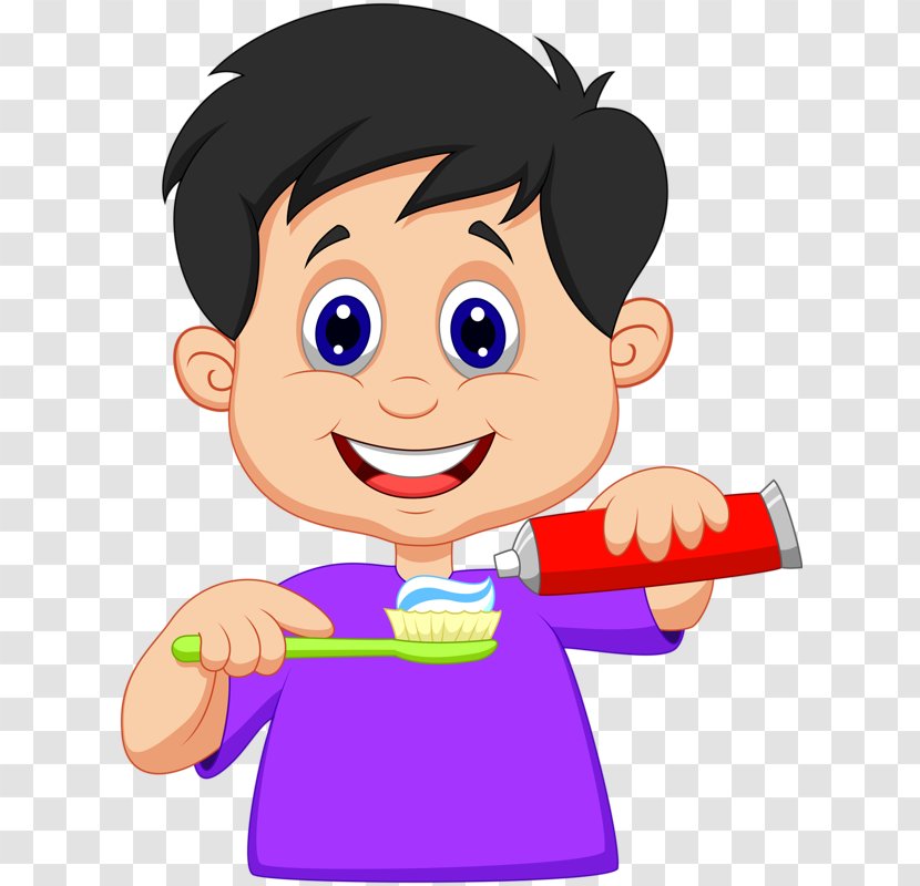 Tooth Brushing Teeth Cleaning Clip Art - Tree - Children Brush Their Transparent PNG
