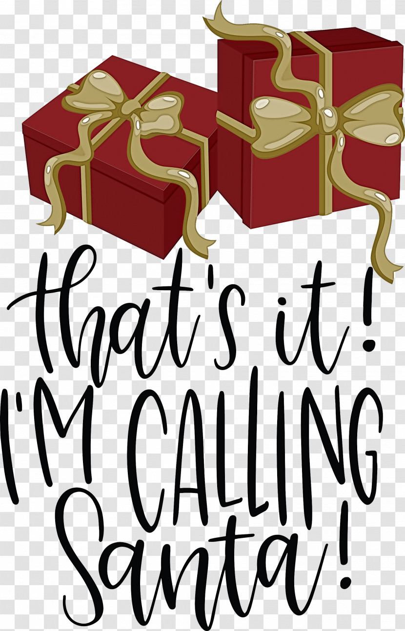 Calling Santa Santa Christmas Transparent PNG