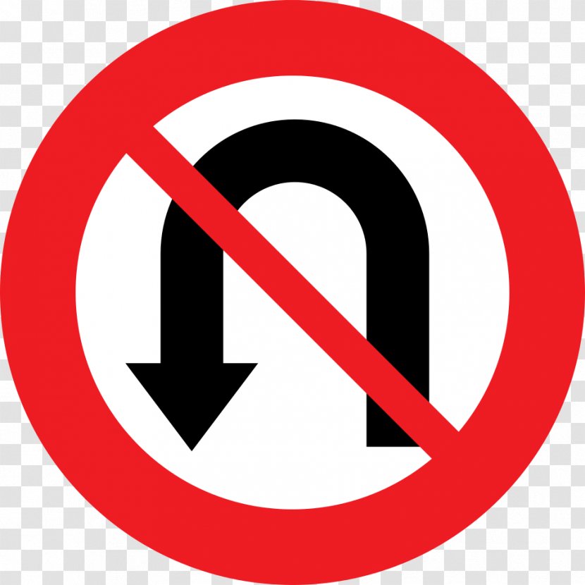 U-turn Traffic Sign Regulatory - Logo - 3c Transparent PNG