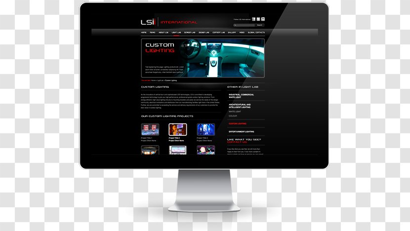 Buick Riviera Computer Monitors Multimedia - Brand - Website Mock Up Transparent PNG